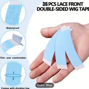 NWOT 36 Pieces Tapes Lace Front Wig Tape Lace Clear Toupee Tape Adhesive Tape Do